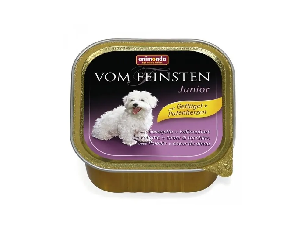 Animonda Vom Feinsten Junior paštika pro psy drůbeží + krůtí srdce 150 g Odeslání Ihned