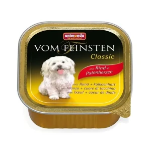 Animonda Vom Feinsten Classic paštika pro psy hovězí + krůtí srdce 150 g Speciální Cena