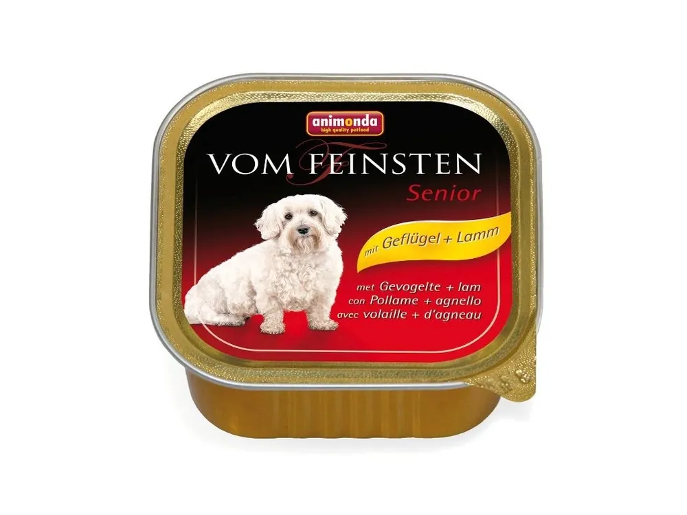 Rychlé Dodání Animonda Vom Feinsten Senior paštika pro psy kuřecí + jehně 150 g