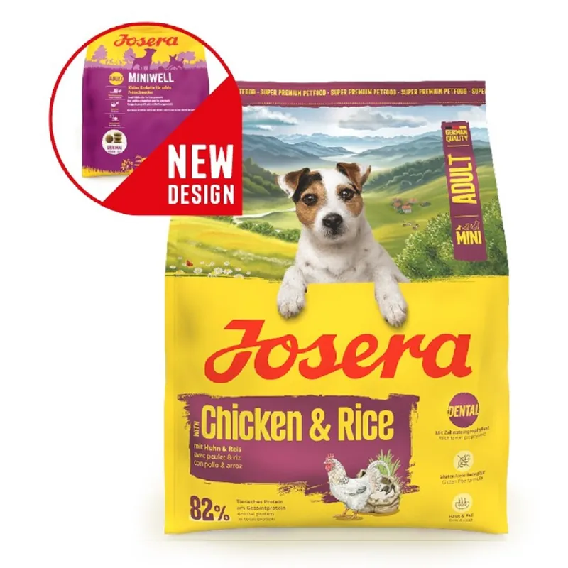 Tovární Cena Josera 10kg Mini Adult with Chicken & Rice dog