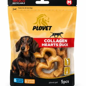 Cenový Hit PLOVET Kolagenové srdíčka, kachní 5ks