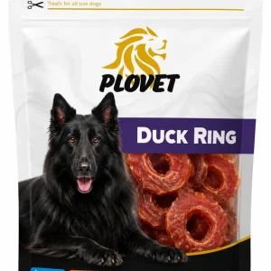 PLOVET Dog Kachní kroužky 240g Časově Omezené