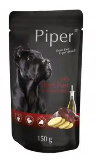 Nejprodávanější PIPER Hovězí s játry a bramborami 150g (kapsička)