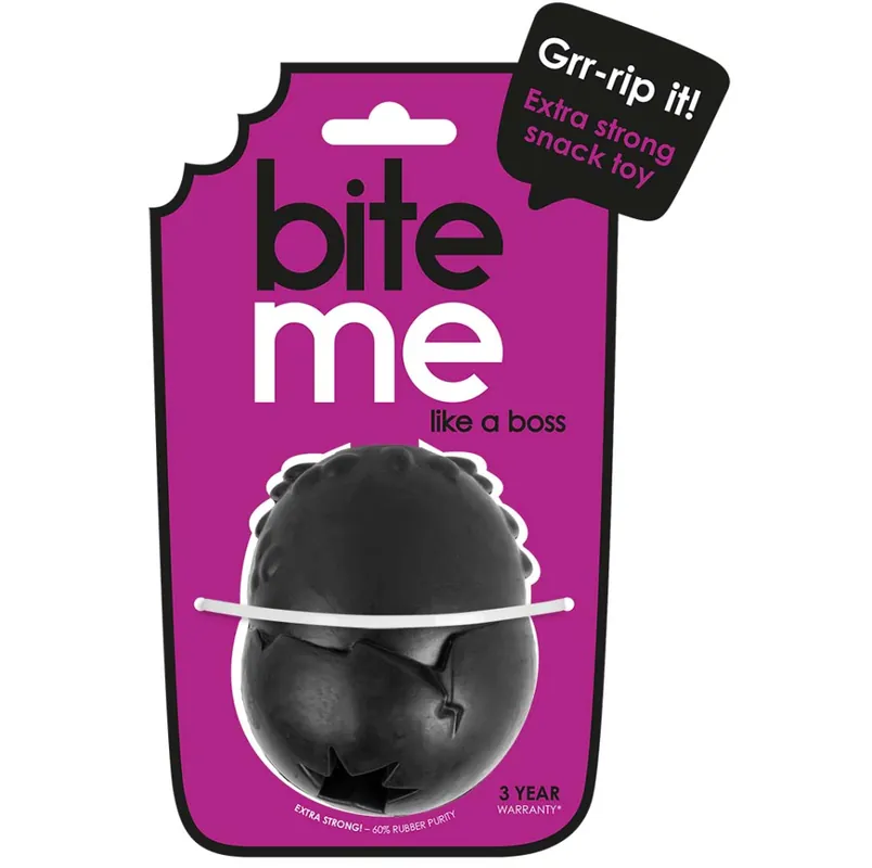 Oblíbený DUVO Hračka z tvrzené gumy snack míč černý M