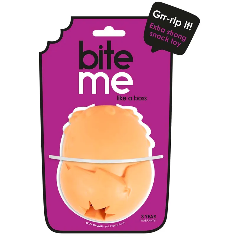 Finální Výprodej DUVO Hračka z tvrzené gumy Extra snack míč oranžový L