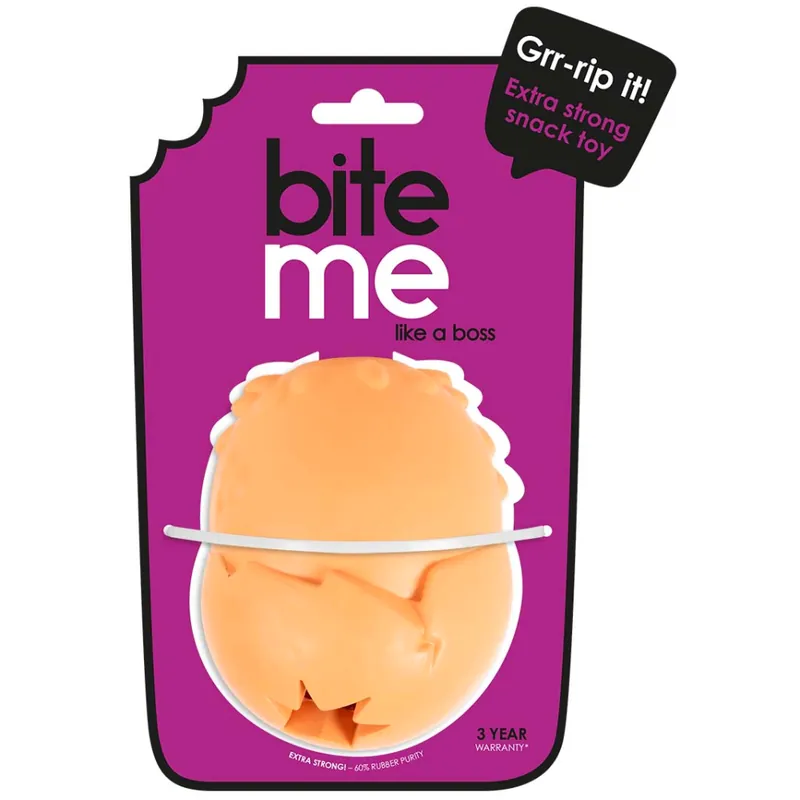 Sleva DUVO Hračka z tvrzené gumy Extra snack míč oranžový M