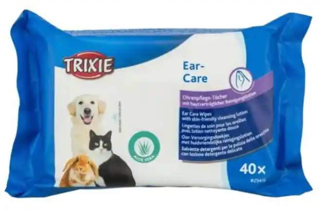 Ear care, vlhčené ušní ubrousky s aloe vera, 40ks Expresní Doručení