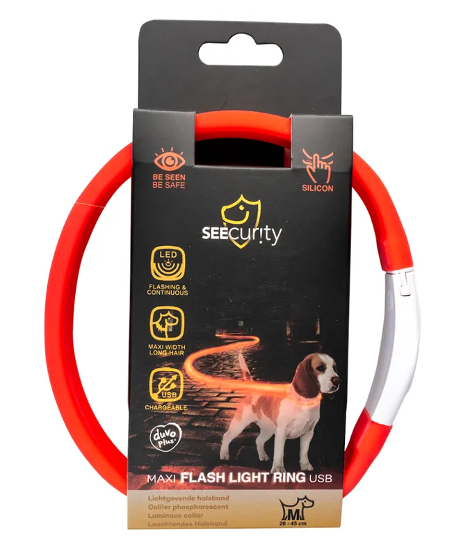 Nová Kolekce DUVO LED kroužek 65x2,5x1cm.červený