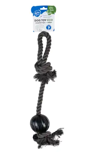 DUVO hračka BA ECO Lano 2 uzly s míčkem 58cm. Top Prodej