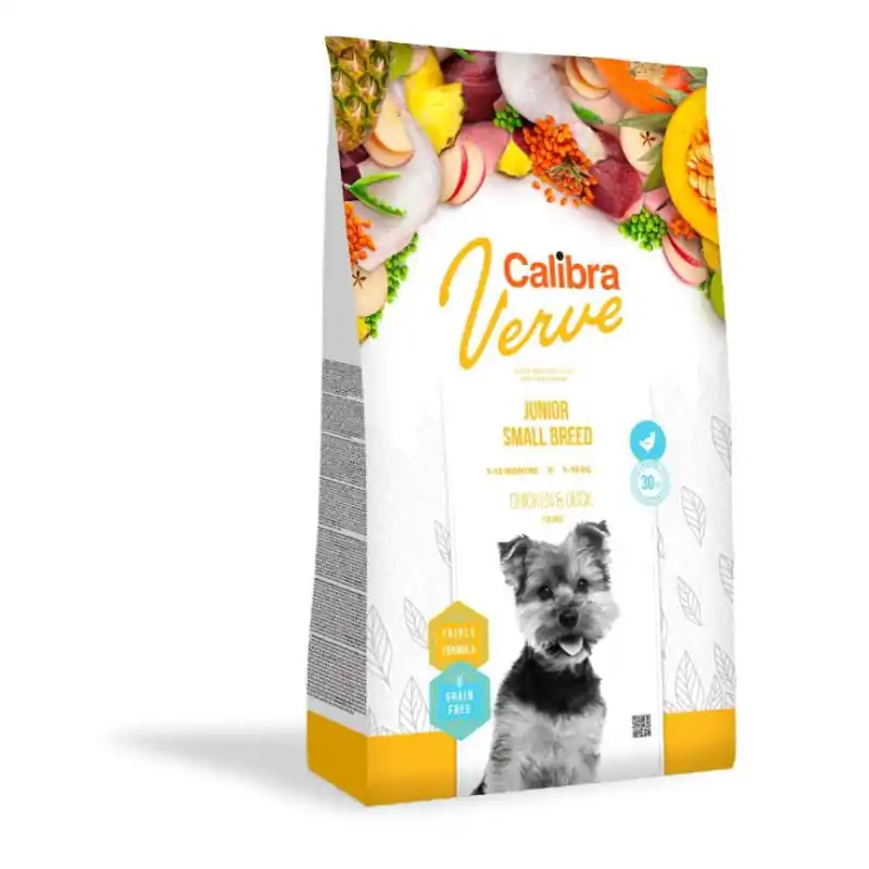 Calibra Dog Verve GF Junior Small Chicken & Duck 6kg Akční Cena