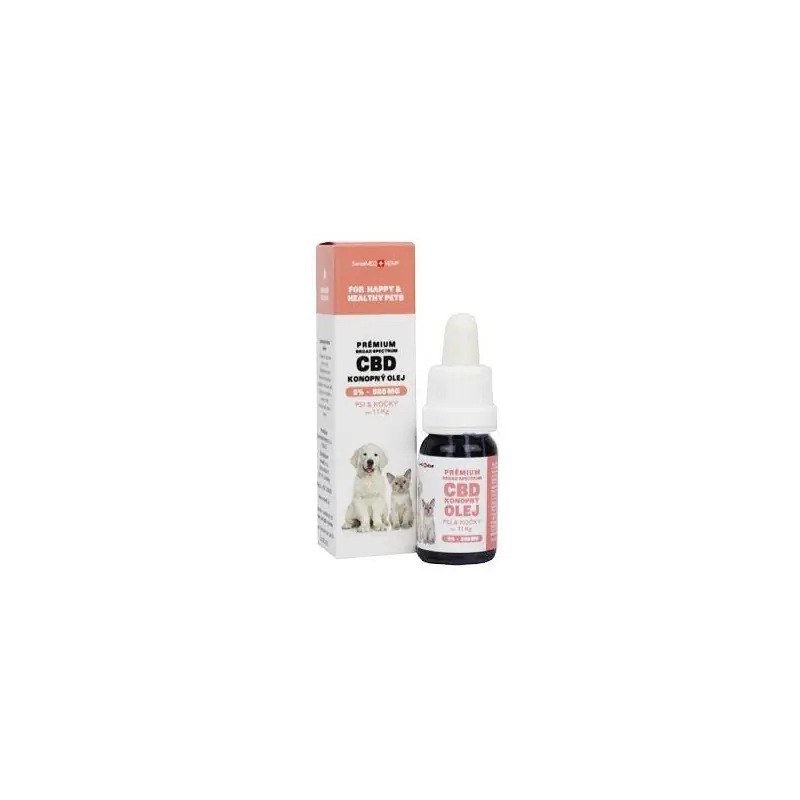 Cenová Bomba CBD olej (kapky) pro malé psy a kočky 5% 10ml