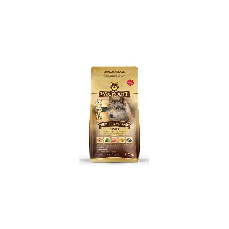 Nízká Cena Wolfsblut Dog Adult Wild Duck & Turkey 2kg