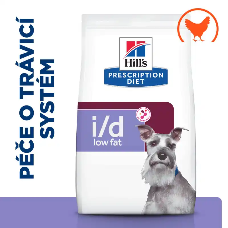 Nakupujte Hned Hill‘s PD Dog I/D Gastrointestinal Low Fat Chicken 1,5kg