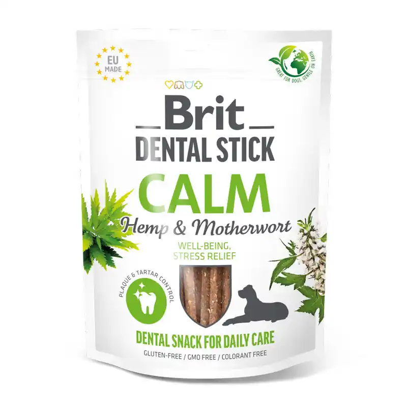 Akční Nabídka Brit Dog Dental Stick Calm Hemp & Motherwort 7ks