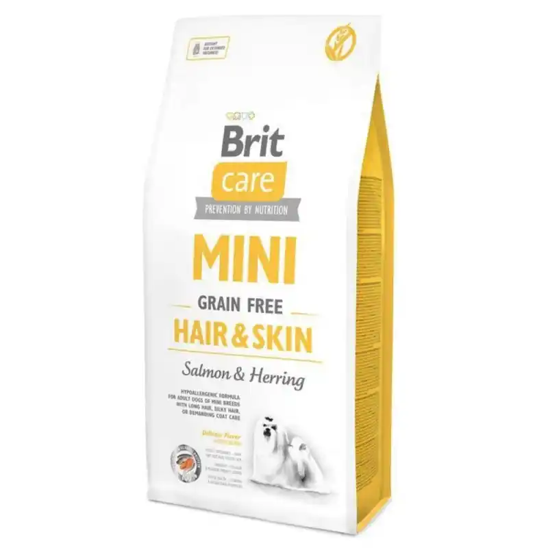 Brit Care Dog Mini Grain Free Hair & Skin 7kg Dokud Zásoby Vydrží