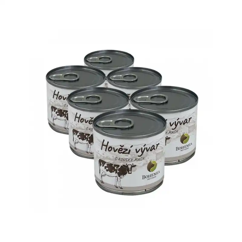 Koupit Online BOHEMIA Vývar Hovězí s kousky masa SIX PACK 6x140ml