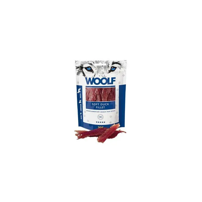 WOOLF pochoutka soft duck jerky 100g Cenová Bomba