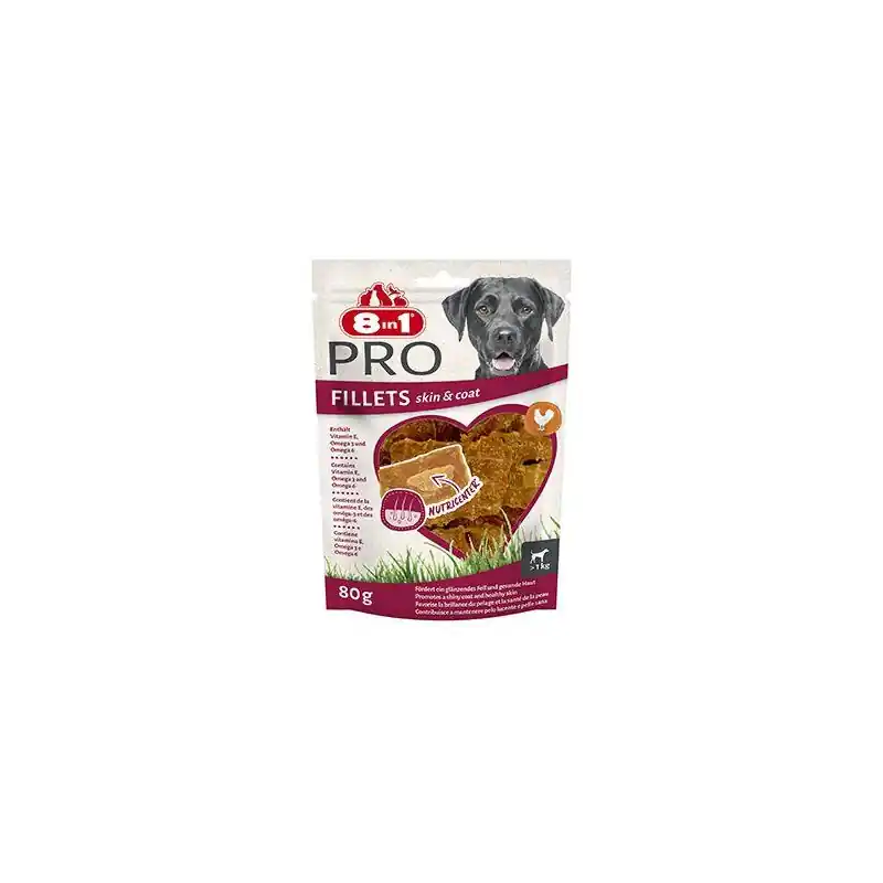 Speciální Cena Pochoutka 8in1 Pro Fillets Skin&Coat 80g