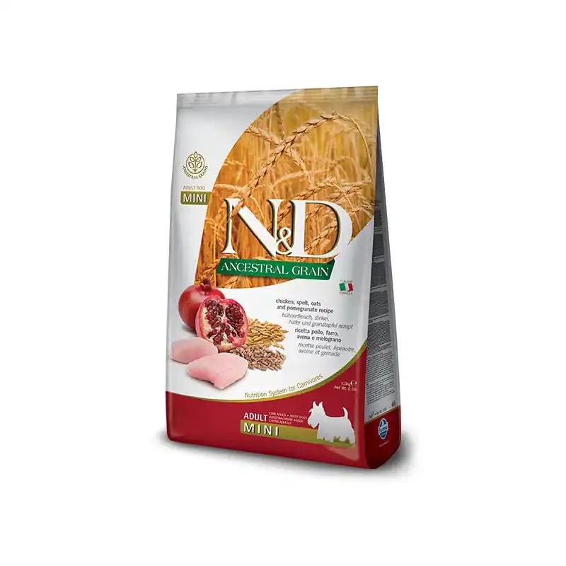 Výhodná Nabídka N&D LG DOG Adult Mini Chicken & Pomegranate 2,5kg