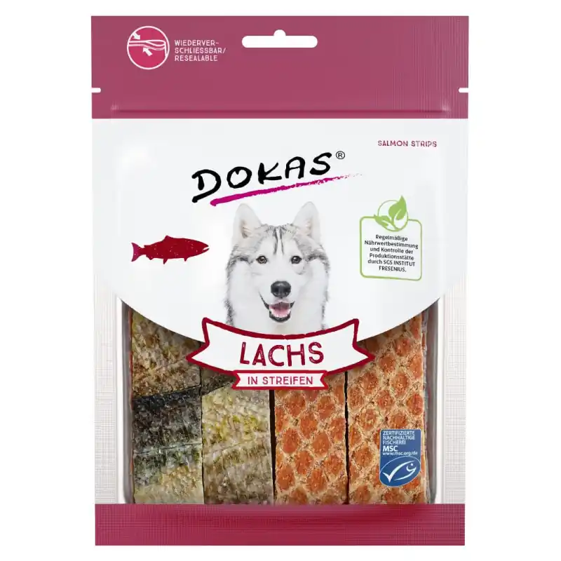 Dokas - Losos proužky 100g Nová Kolekce