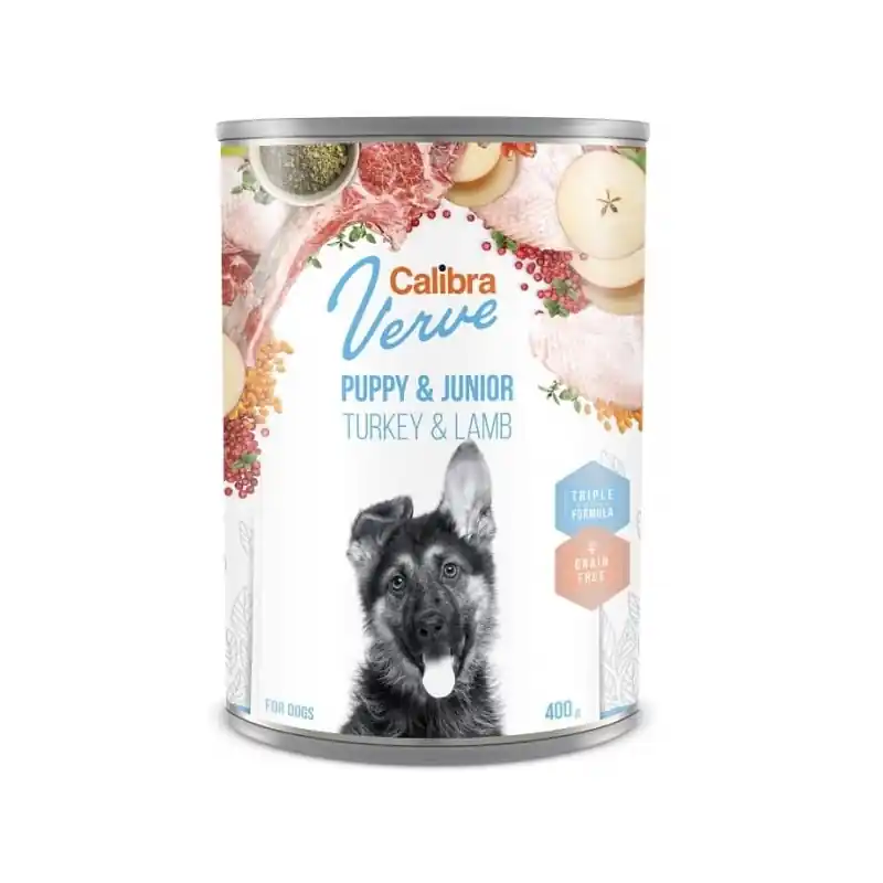Calibra Dog Verve konz.GF Junior Turkey & Lamb 400g Nejlepší Volba