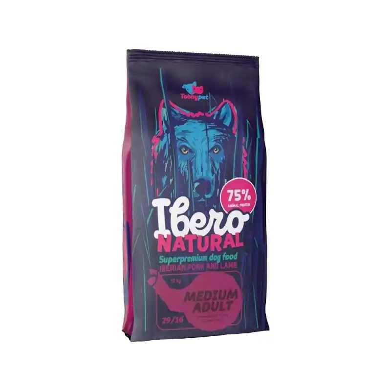 Bezpečná Platba Ibero NATURAL dog Medium Adult Pork & Lamb 3kg