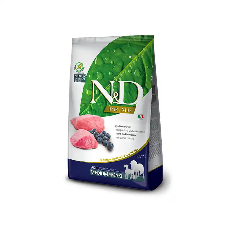 N&D PRIME DOG Adult M/L Lamb & Blueberry 2,5kg Top Prodej