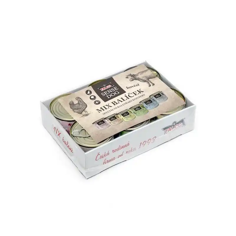 Sokol Falco Mix balení SENSE DOG 6x200g hovězí Aktuální
