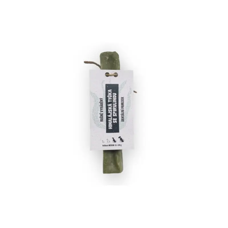 Dogsie Dentální Himalájská tyčka se spirulinou M 61g Aktuální