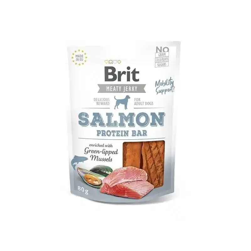 Brit Jerky Salmon Protein Bar 80g Objednat Nyní