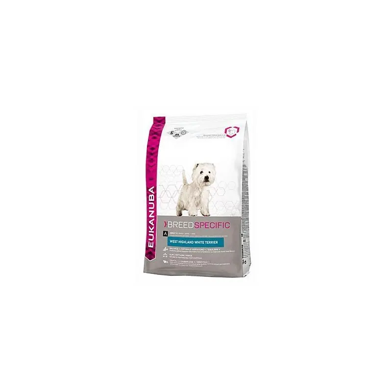 Eukanuba Dog Breed N. West High White Terrier 2,5kg Časově Omezené