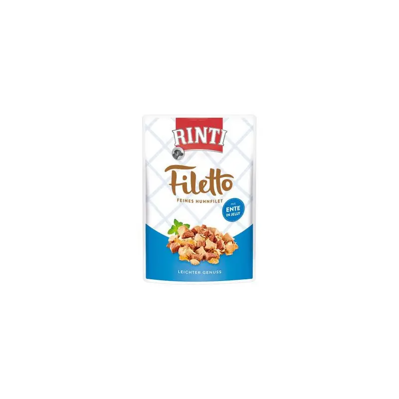 Výprodej Rinti Dog Filetto kapsa kuře+kachna v želé 100g