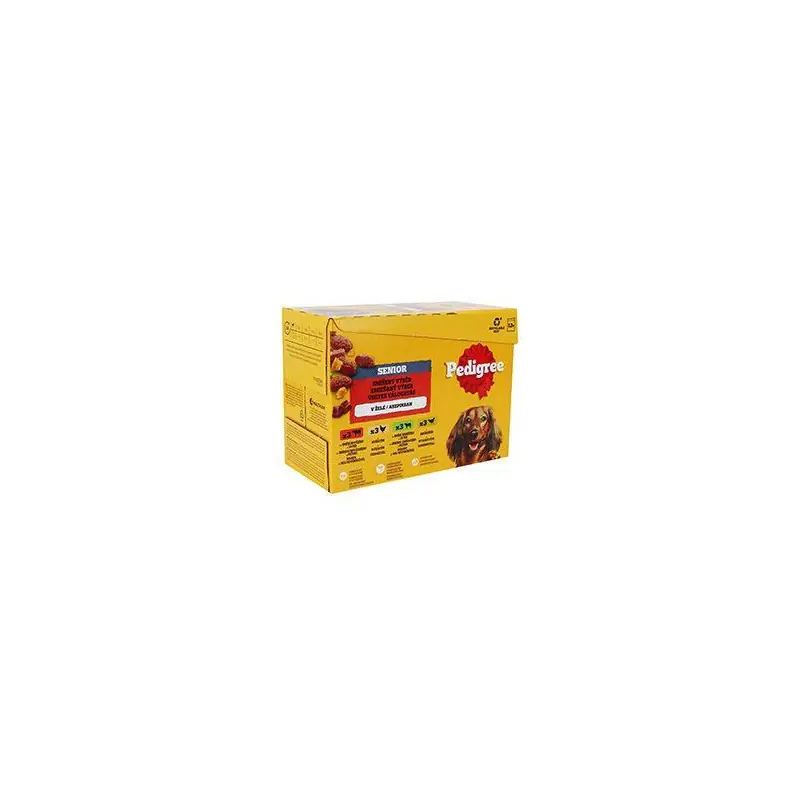 Pedigree kapsa Dog Senior mas.výběr v želé 12x100g Rychlé Dodání