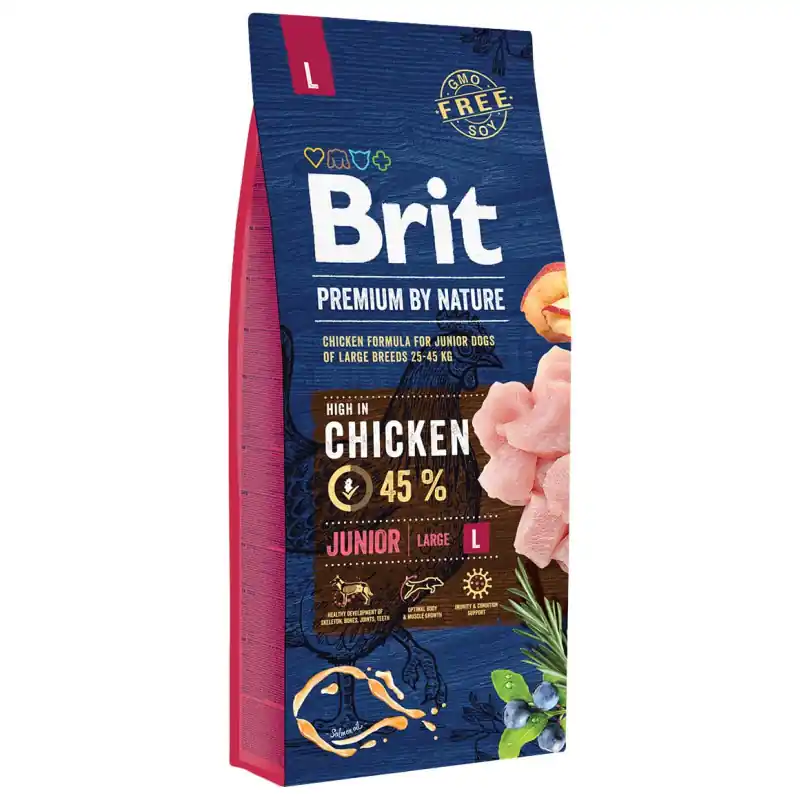 Levný Brit Premium Dog by Nature Junior L 15kg