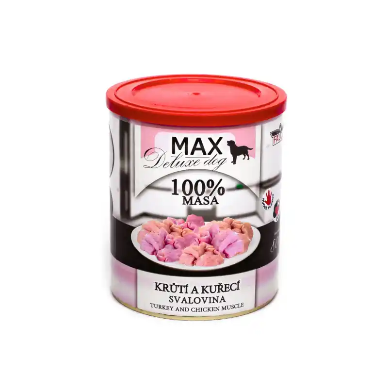 Sokol Falco Max Deluxe dog krůtí a kuřecí sval. 800g Akční Nabídka