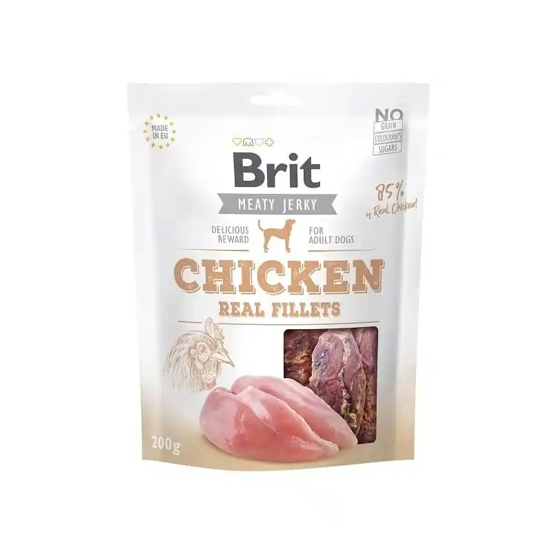 Sezónní Sleva Brit Jerky Chicken Fillets 200 g