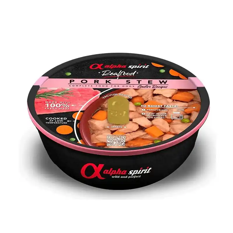 Originální Alpha Spirit pochoutka v konz. Real Food PORK 280g