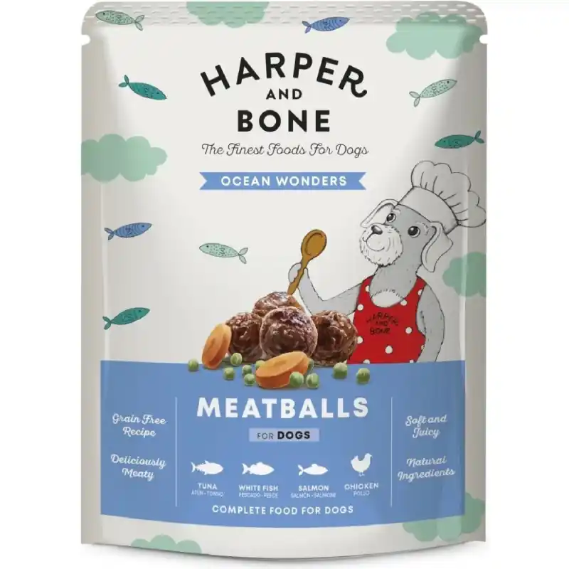 Omezená Nabídka Harper and Bone Dog pouch Oceans Wonders 300g
