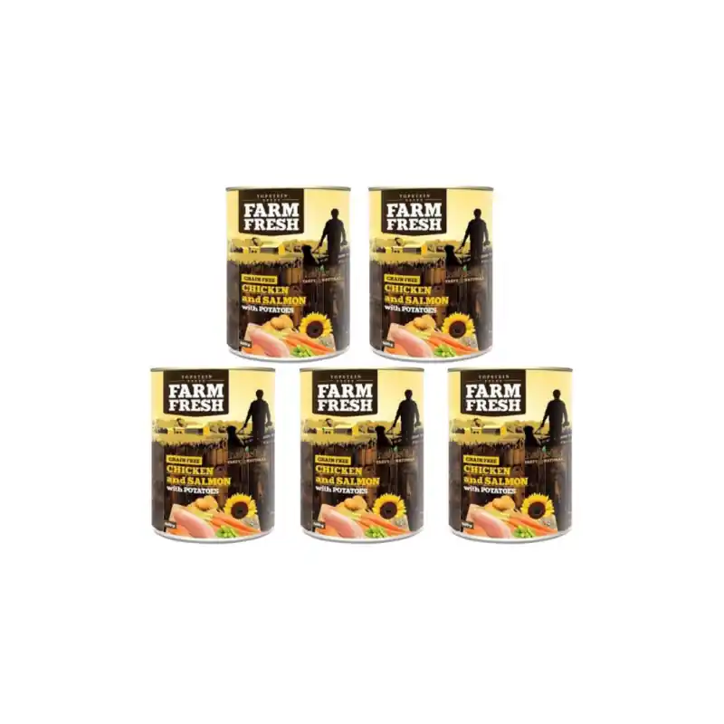 Farm Fresh Dog konz. Chicken and Salmon with Potat. 5x800 g Koupit Online