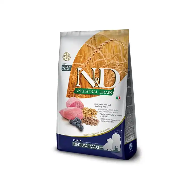 Omezená Nabídka N&D LG DOG Puppy M/L Lamb & Blueberry 2,5kg