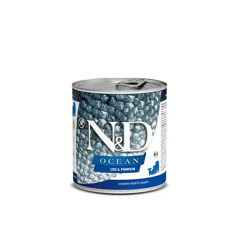 Kup Teď N&D DOG OCEAN Puppy Codfish & Pumpkin 285g