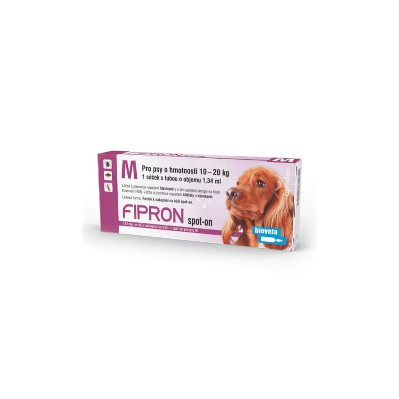 Fipron 134mg Spot-On Dog M sol 1x1,34ml Hit Sezóny