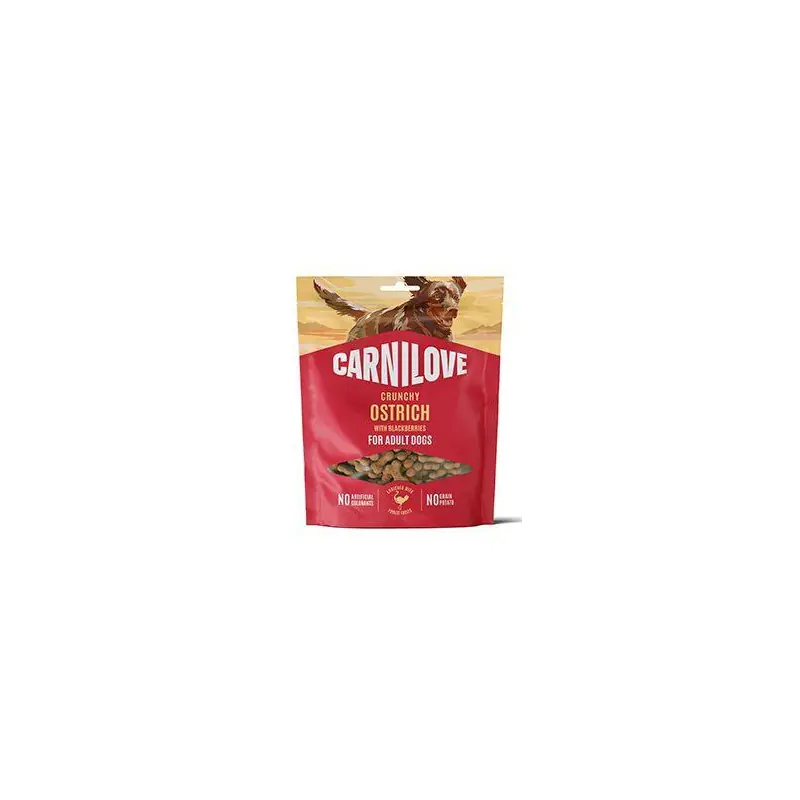 Carnilove Dog Crunchy Snack Ostrich+Blackberries 200g Sezónní Sleva