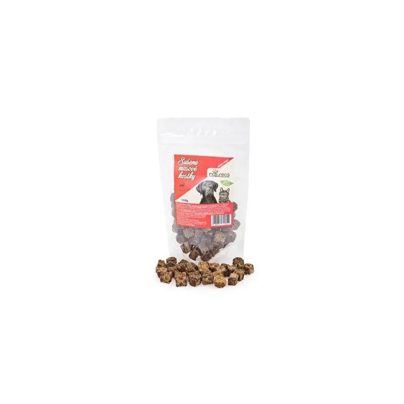 Omezená Nabídka NATURECA pochoutka Masové kostky-Jelen, 100%maso 150g
