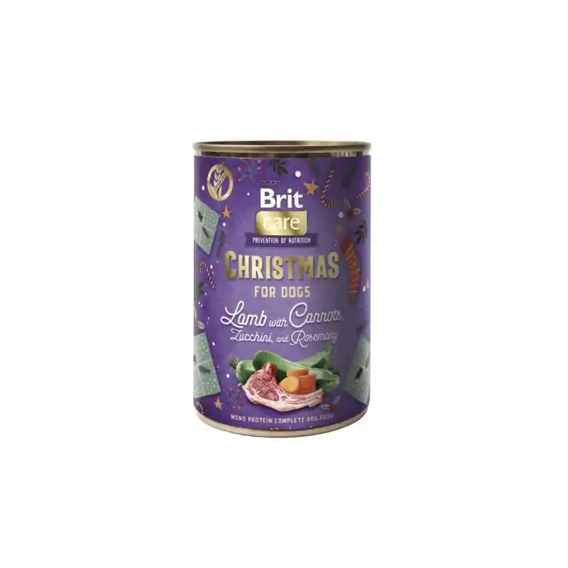 Jen Po Omezenou Doba Brit Care Dog Vánoční konzerva s jehněčím 400g