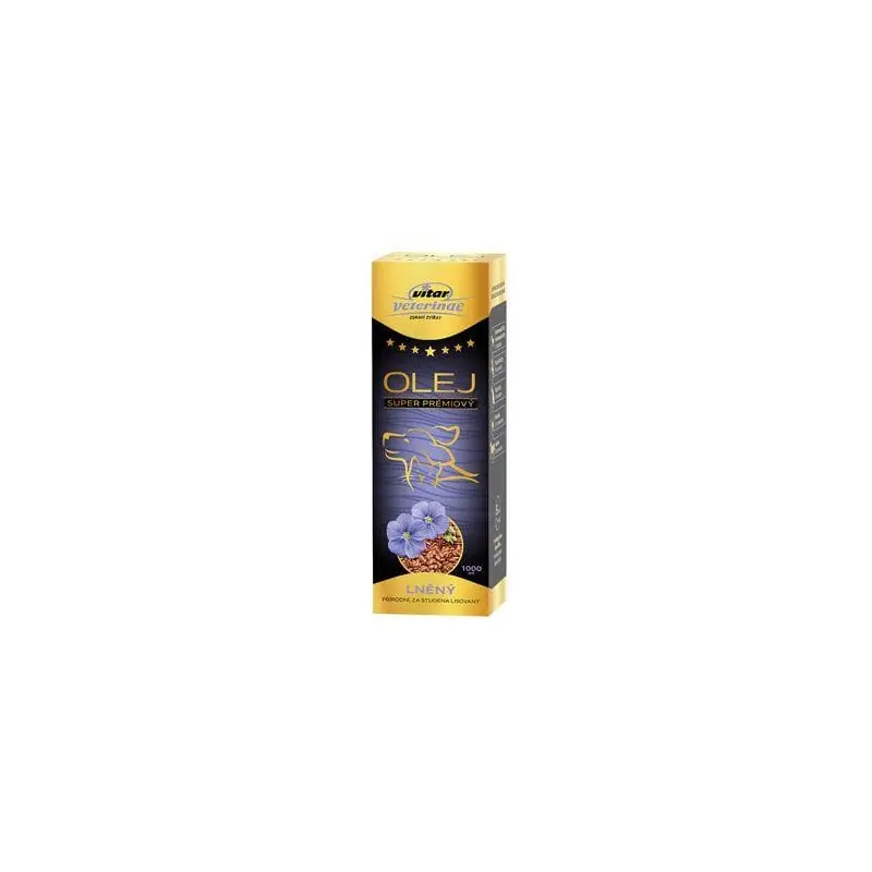 VITAR Veterinae Lněný olej 1000ml Sezónní Sleva