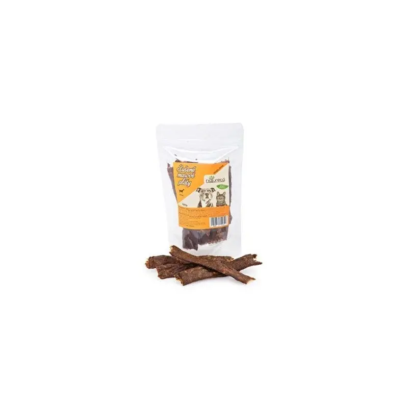 NATURECA pochoutka Masové pláty-Jehně, 100%maso 100g Časově Omezené