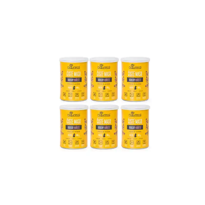 Natureca Dog Kousky kuřete konz. 6x400g Omezená Nabídka