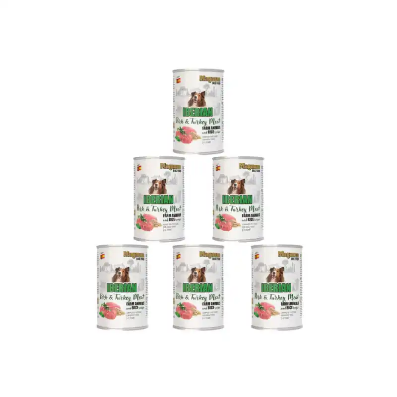 Časově Omezené Magnum Dog Pork & Turkey Meat 6X400g