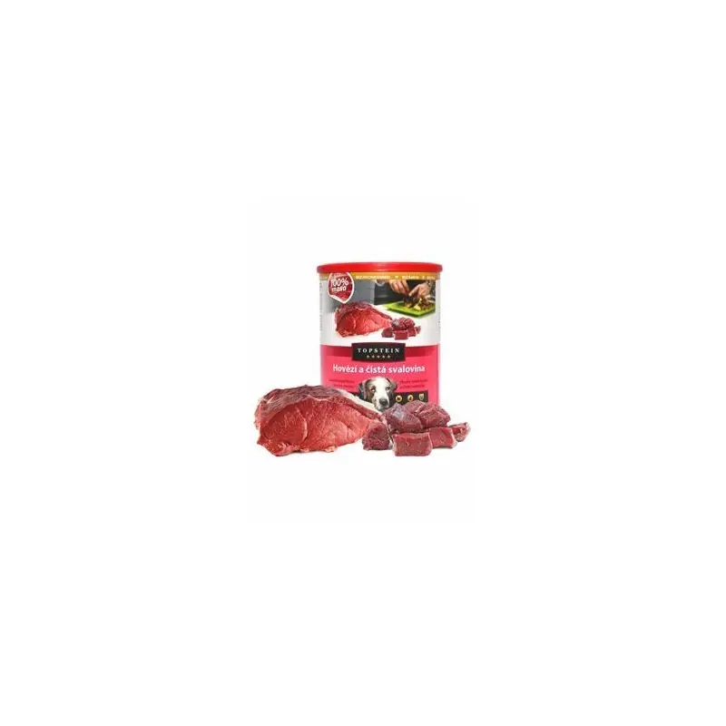 Topstein Hovězí a svalovina v plechu 800 g Oblíbený